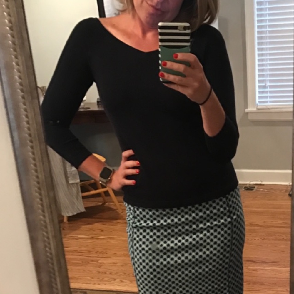 Navy Ann Taylor top